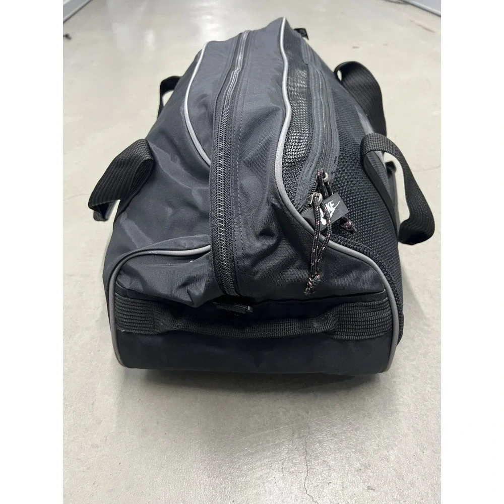 Nike Small Duffel Bag Black Gym Travel Sports Mesh Pocket Y2K Style